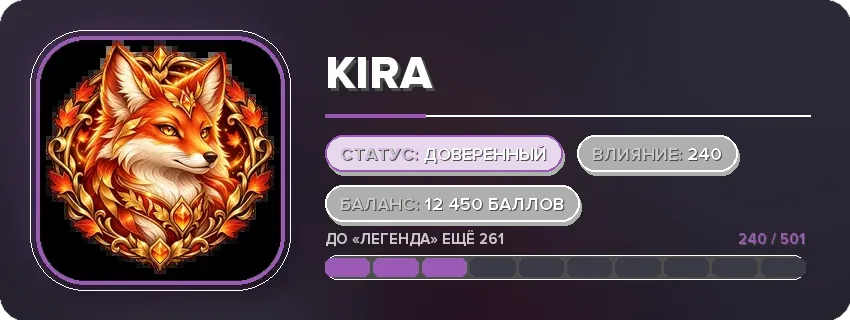 ID-карта в стиле «Стекло»